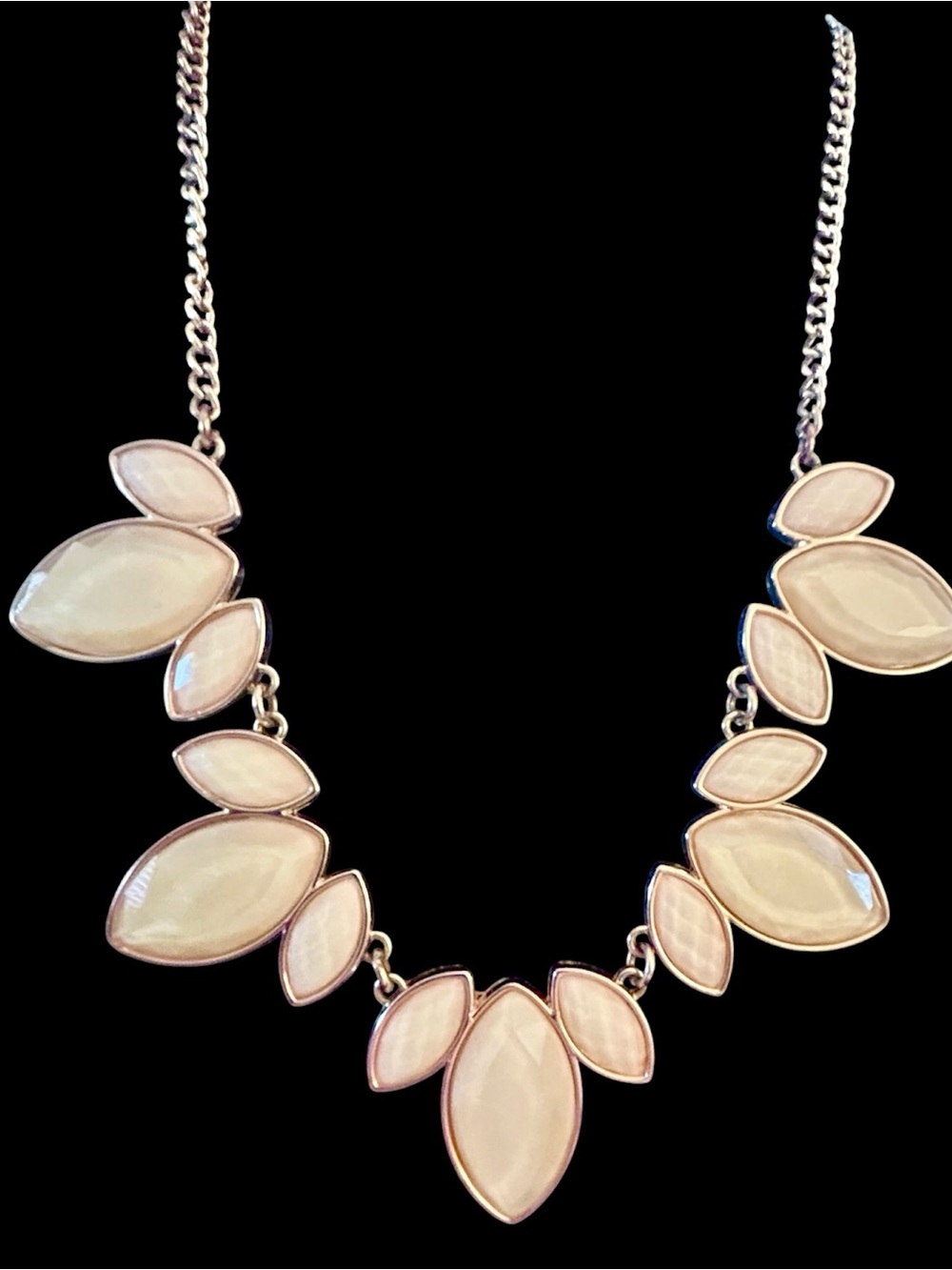 Elegant Cream Statement Bib Necklace - “Charming Charlie” - Women's Jewelry